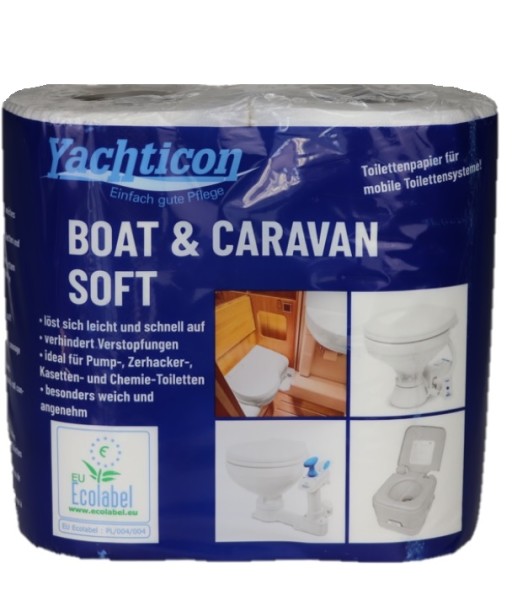 Boat & Caravan Soft WC Papier 4 Rollen