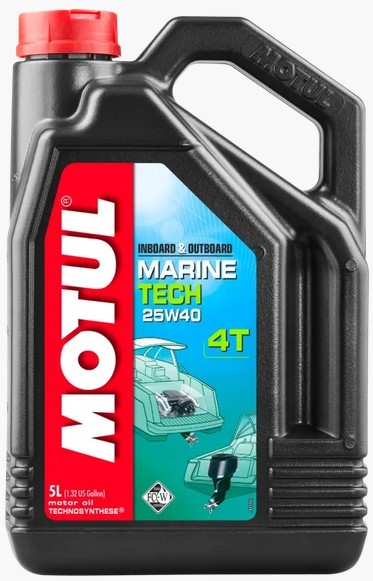 MOTUL 4-Takt Marine-Tech-Motor-Öl 25W40, 5 Liter